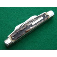 Voss Cut. Co. Solingen Germany 573 Stag 4 Blade Congress Voss Cut. Co. Solingen Germany 573 Stag 4 Blade Congress