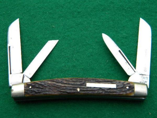 Hoffritz Germany Stag 4 Blade Congress - Etched Hoffritz Germany Stag 4 Blade Congress - Etched