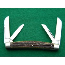 Hoffritz Germany Stag 4 Blade Congress - Etched Hoffritz Germany Stag 4 Blade Congress - Etched