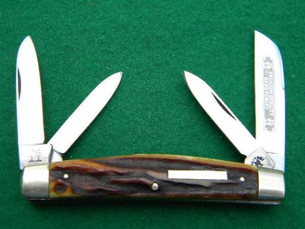 Robt Klass Solingen Germany Kissing Crane Stag Congress Knife Robt Klass Solingen Germany Kissing Crane Stag Congress Knife