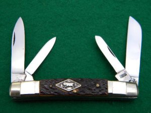 Schmidt & Ziegler German Bull Solingen Germany 8134 Bone 4 Blade Congress