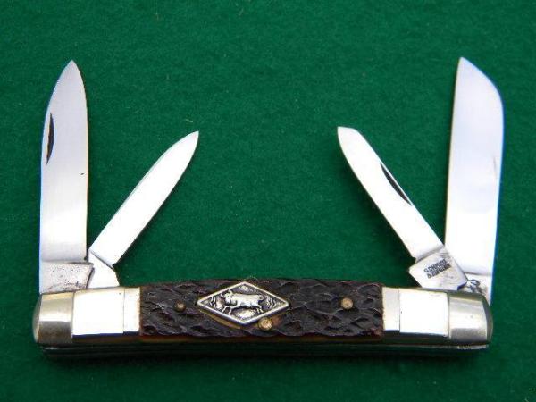 Schmidt & Ziegler German Bull Solingen Germany 8134 Bone 4 Blade Congress Schmidt & Ziegler German Bull Solingen Germany 8134 Bone 4 Blade Congress