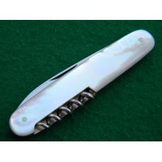 E Bruckmann Ohligs-Solingen, Germany Pearl Corkscrew - C. 1891-1956 E Bruckmann Ohligs-Solingen, Germany Pearl Corkscrew - C. 1891-1956