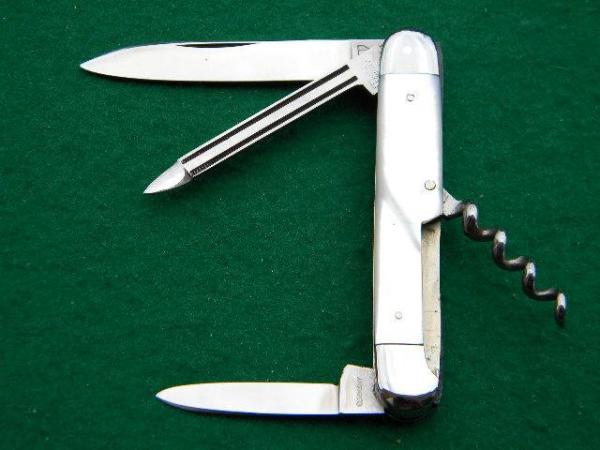 E Bruckmann Ohligs-Solingen, Germany Pearl Corkscrew - C. 1891-1956 E Bruckmann Ohligs-Solingen, Germany Pearl Corkscrew - C. 1891-1956