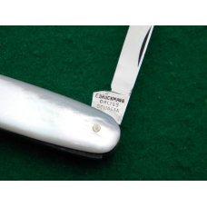 E Bruckmann Ohligs-Solingen, Germany Pearl 2 Blade w/File - C. 1891-1956 E Bruckmann Ohligs-Solingen, Germany Pearl 2 Blade w/File - C. 1891-1956