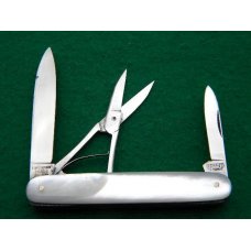 E Bruckmann Ohligs-Solingen, Germany Pearl 2 Blade w/Scissors - C. 1891-1956 E Bruckmann Ohligs-Solingen, Germany Pearl 2 Blade w/Scissors - C. 1891-1956