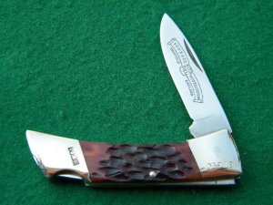Schrade Wostenholm IXL Sheffield England Bone Lockback - Mint