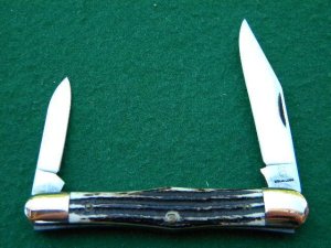Queen # 47 Winterbottom Bone Half Whittler Knife 