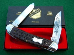 John Primble India Steel Works 1989 Bone 4986 Sowbelly - NIB