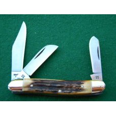Case XX Stainless USA 5347 HP SSP 3 Dot (1977) Blue Sroll Stag Stockman Knife - Mint Case XX Stainless USA 5347 HP SSP 3 Dot (1977) Blue Sroll Stag Stockman Knife - Mint
