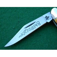 Case XX Stainless USA 52087 SSP 3 Dot (1977) Blue Sroll Stag 2 Blade Stockman Knife - Mint Case XX Stainless USA 52087 SSP 3 Dot (1977) Blue Sroll Stag 2 Blade Stockman Knife - Mint
