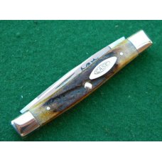 Case XX Stainless USA 5233 SSP 3 Dot (1977) Blue Sroll Stag 2 Blade Pen Knife - Mint Case XX Stainless USA 5233 SSP 3 Dot (1977) Blue Sroll Stag 2 Blade Pen Knife - Mint