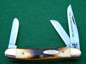 Case XX SS USA 5318 HP SSP 10 Dot (1980) 75th Anniversary Stag Stockman Knife - Mint