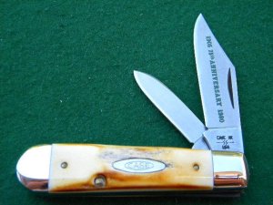 Case XX SS USA 5235 1/2 SSP 10 Dot (1980) 75th Anniversary Stag Jack Knife - Mint