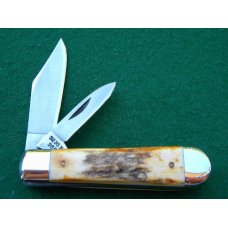 Case XX SS USA 5235 1/2 SSP 10 Dot (1980) 75th Anniversary Stag Jack Knife - Mint