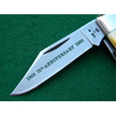 Case XX SS USA 5235 1/2 SSP 10 Dot (1980) 75th Anniversary Stag Jack Knife - Mint