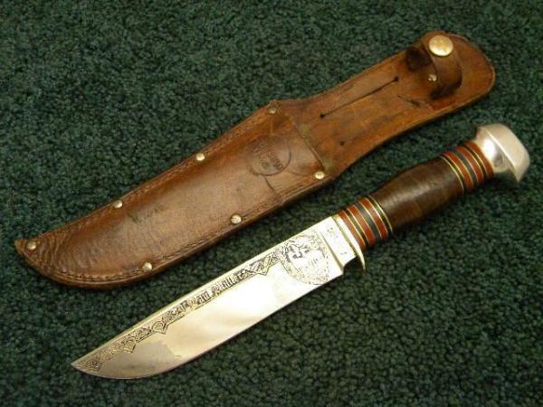 Rare Remington UMC RH36 Stacked Leather Sheath Knife - 1 of a Kind - Circa 1920's - Very Nice Rare Remington UMC RH36 Stacked Leather Sheath Knife - 1 of a Kind - Circa 1920's - Very Nice