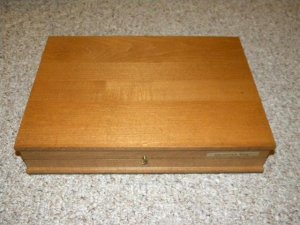 Case Collector's Wood Flip Top Storage/Display Box