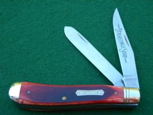Heritage Schrade NY USA Bone Trapper Knife Everlastingly Sharp Trade Mark - Mint