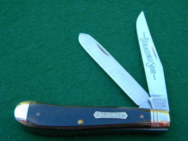 Heritage Schrade NY USA Bone Trapper Everlastingly Sharp Trade Mark - Mint Heritage Schrade NY USA Bone Trapper Everlastingly Sharp Trade Mark - Mint
