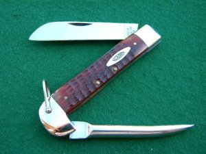 Case XX Stainless USA 1965-69 Bone 6246R Riggers Knife - Mint