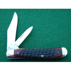 Case XX USA 10 Dot (1970) Bone 6207 Mini Trapper Knife - Mint Case XX USA 10 Dot (1970) Bone 6207 Mini Trapper Knife - Mint