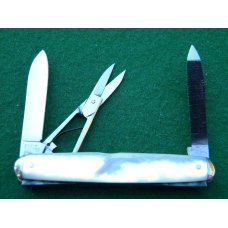 Case XX Stainless 8364S SS Pearl 2 Blade w/Scissors Knife C. 1940-1964 - Mint Case XX Stainless 8364S SS Pearl 2 Blade w/Scissors Knife C. 1940-1964 - Mint