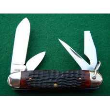 Case XX USA 9 Dot (1971) Bone 6445 R Scout / Electritions Knife - Mint Case XX USA 9 Dot (1971) Bone 6445 R Scout / Electritions Knife - Mint