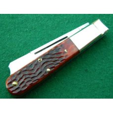 Case XX USA 9 Dot (1971) Bone 6205 R One Arm Razor Knife - Mint