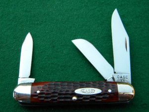 Case XX 1940-64 Genuine Red Bone 6345 1/2 Cattle Knife - Mint