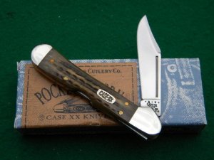 Case XX USA Stainless 2000 Pocket Worn Bone 61749L SS Little Copperlock Knife - NIB
