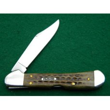 Case XX USA Stainless 2000 Pocket Worn Bone 61749L SS Little Copperlock Knife - NIB Case XX USA Stainless 2000 Pocket Worn Bone 61749L SS Little Copperlock Knife - NIB