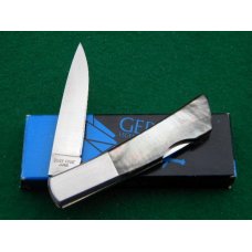 Gerber Japan Black Pearl Silver Knight Lockback Knife - NIB Gerber Japan Black Pearl Silver Knight Lockback Knife - NIB