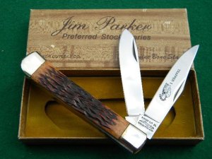Parker Cut. Co. Japan Bone 1981-4 Trapper Knife - Mint