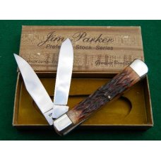 Parker Cut. Co. Japan Bone 1981-4 Trapper Knife - Mint Parker Cut. Co. Japan Bone 1981-4 Trapper Knife - Mint