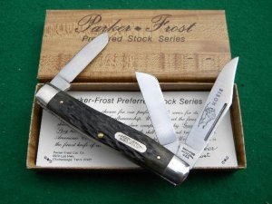 Parker Frost USA 1978-2 Schrade Bison Bone Stockman Knife - NIB