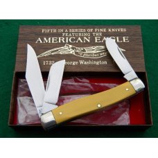 American Eagle Parker Schrade Walden Cut. E5 USA 1732 George Washington 1799 Stockman Knife - NIB American Eagle Parker Schrade Walden Cut. E5 USA 1732 George Washington 1799 Stockman Knife - NIB