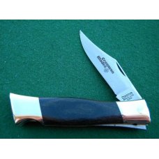 Crosman Blades 954A Stainless USA Wood Lockback Knife & Leather Pouch - NIB Crosman Blades 954A Stainless USA Wood Lockback Knife & Leather Pouch - NIB