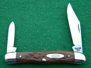 Case XX 1940-64 6208 Late Rogers Bone Half Whittler Knife