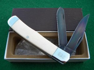 Bear MGC USA Genuine Ivory Trapper with Gun Blued Blades - NIB