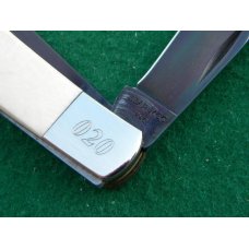Bear MGC USA Genuine Ivory Trapper with Gun Blued Blades - NIB Bear MGC USA Genuine Ivory Trapper with Gun Blued Blades - NIB