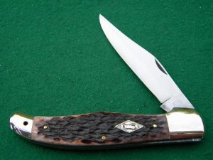 Schmidt & Ziegler German Bull Solingen Germany 5763 Bone Folding Hunter