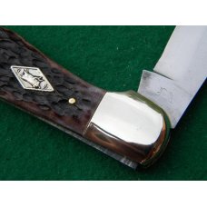 Schmidt & Ziegler German Bull Solingen Germany 5763 Bone Folding Hunter Schmidt & Ziegler German Bull Solingen Germany 5763 Bone Folding Hunter
