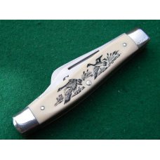 Schrade + USA SC505 Stockman Ducks in Flight Scrimshaw - NIB Schrade + USA SC505 Stockman Ducks in Flight Scrimshaw - NIB