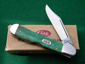Case XX USA Stainless 1998 Green Apple Bone 61549L SS Copperlock Knife - NIB
