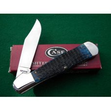 Case XX USA 2 Dot (1998) Dark Blue Bone 61050 SS Big Coke Bottle Knife - NIB Case XX USA 2 Dot (1998) Dark Blue Bone 61050 SS Big Coke Bottle Knife - NIB