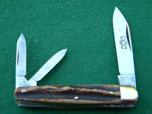 Curtin & Clark Cutlery Co. Kansas City, MO. Stag Whittler - C. 1910-1920