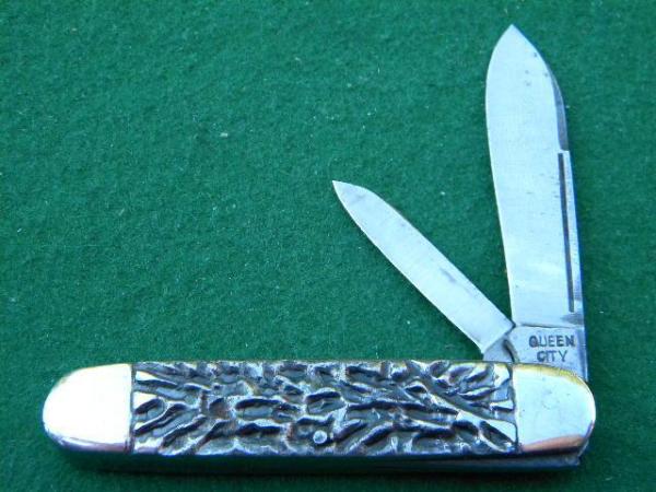 Queen City all Metal 2 Blade Brains Knife - C. 1922-1945 