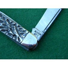 Queen City all Metal 2 Blade Brains Knife - C. 1922-1945 
