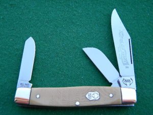 Buck Creek Hand Made Solingen Germany Waterfall Celluloid Big Diamondback Stockman